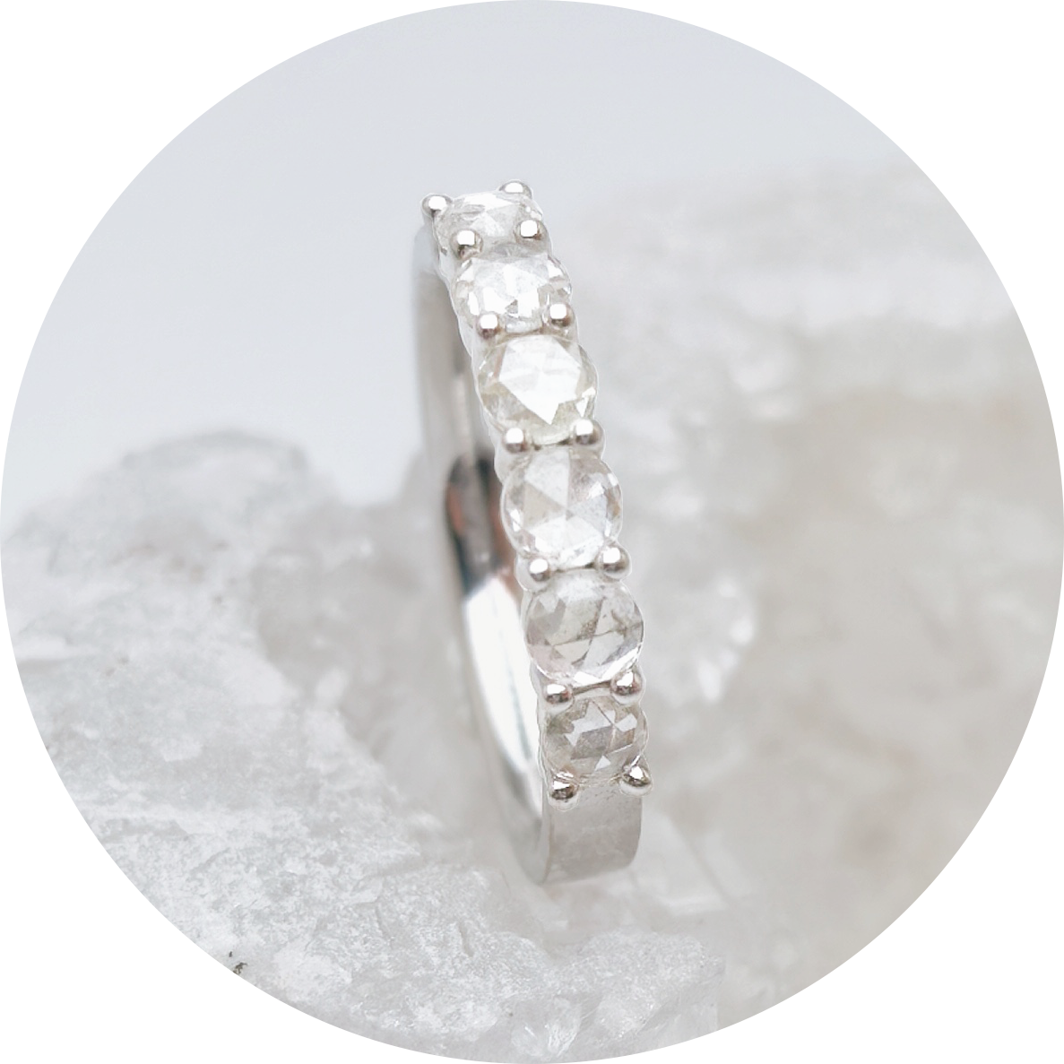 Rose-Cut Diamond Ring