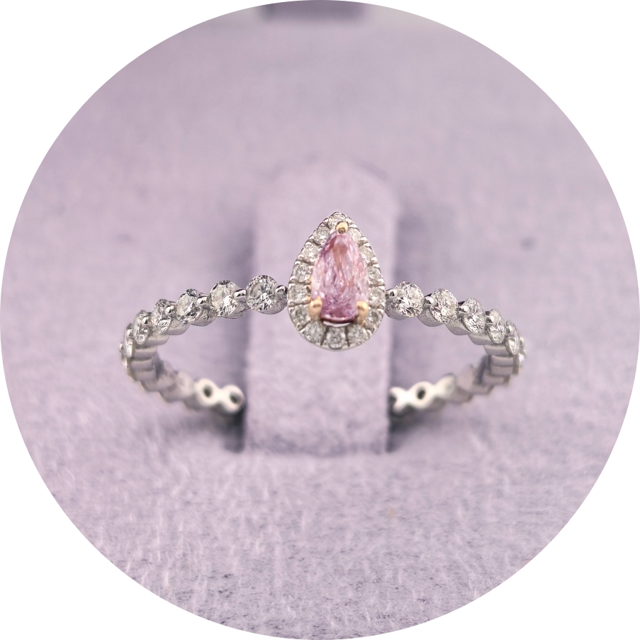 Pink Diamond Ring