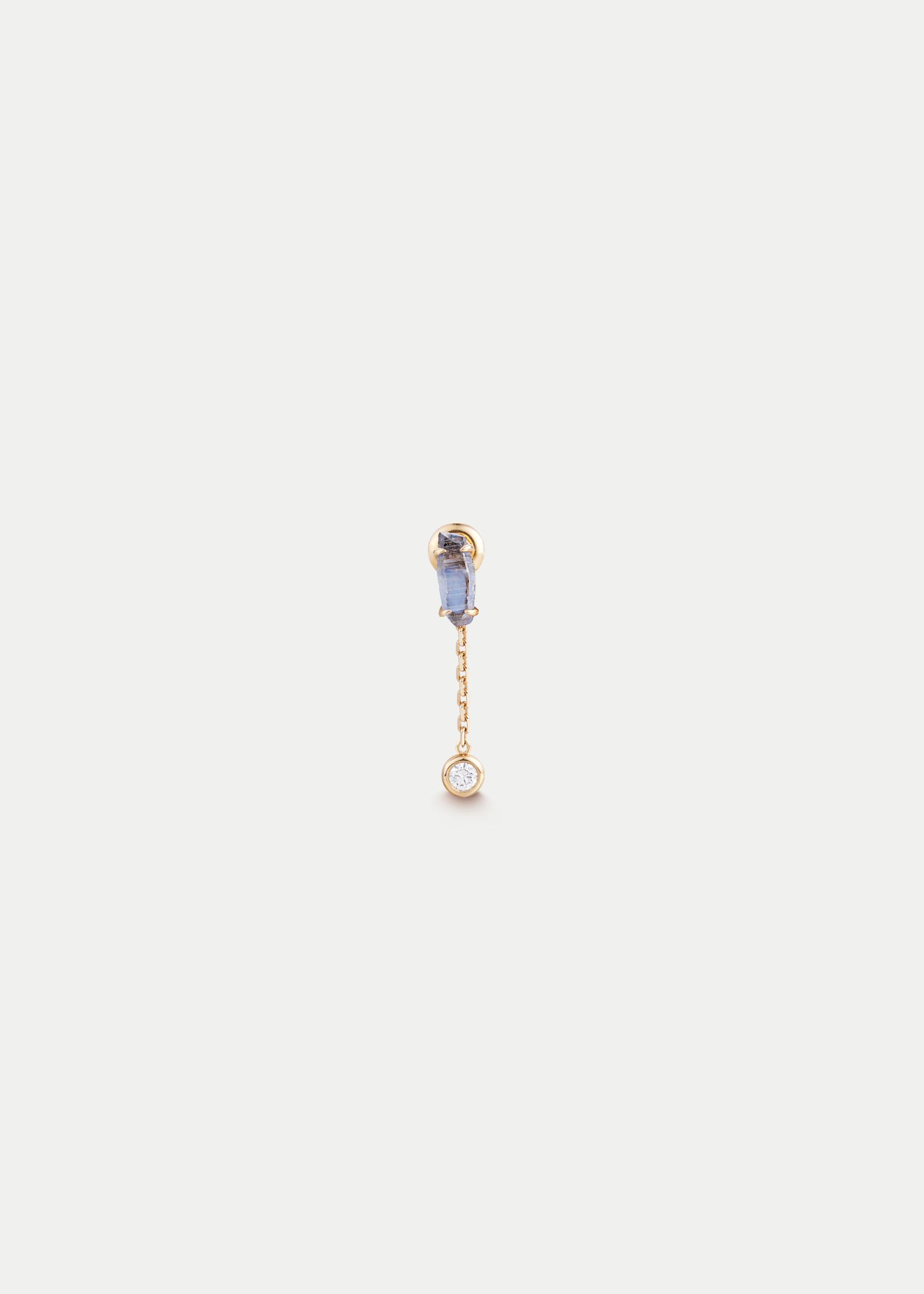 18kt Yellow Gold Sapphire Stud Earrings