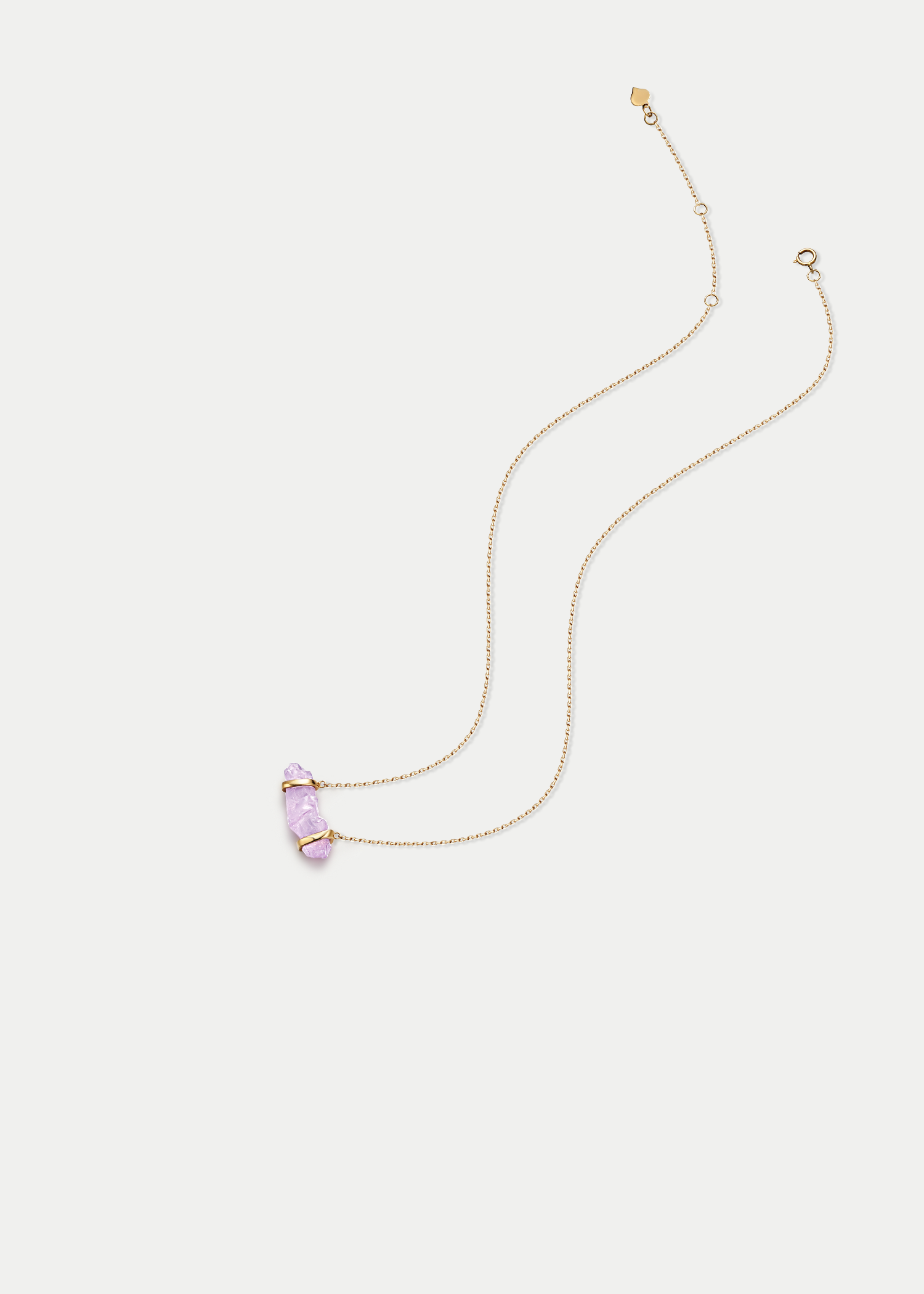 18kt Yellow Gold Spinel Diamond Necklace