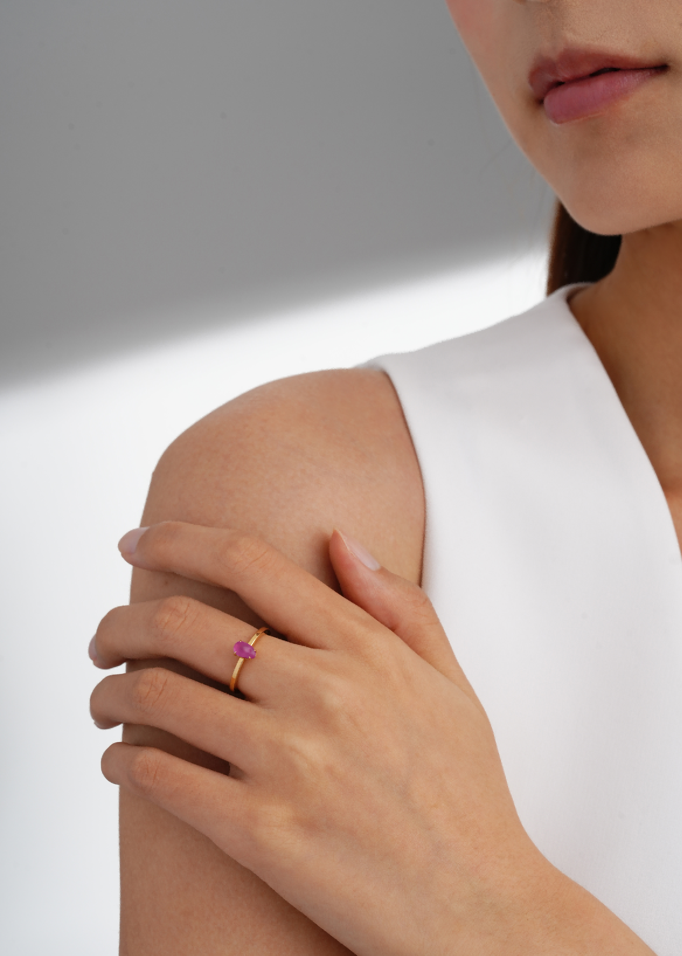 18kt Yellow Gold Sapphire Ring