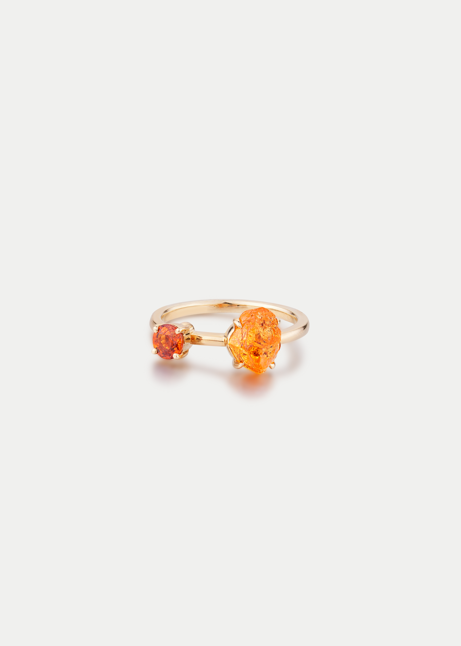 18kt Yellow Gold Spessartine Garnet Ring