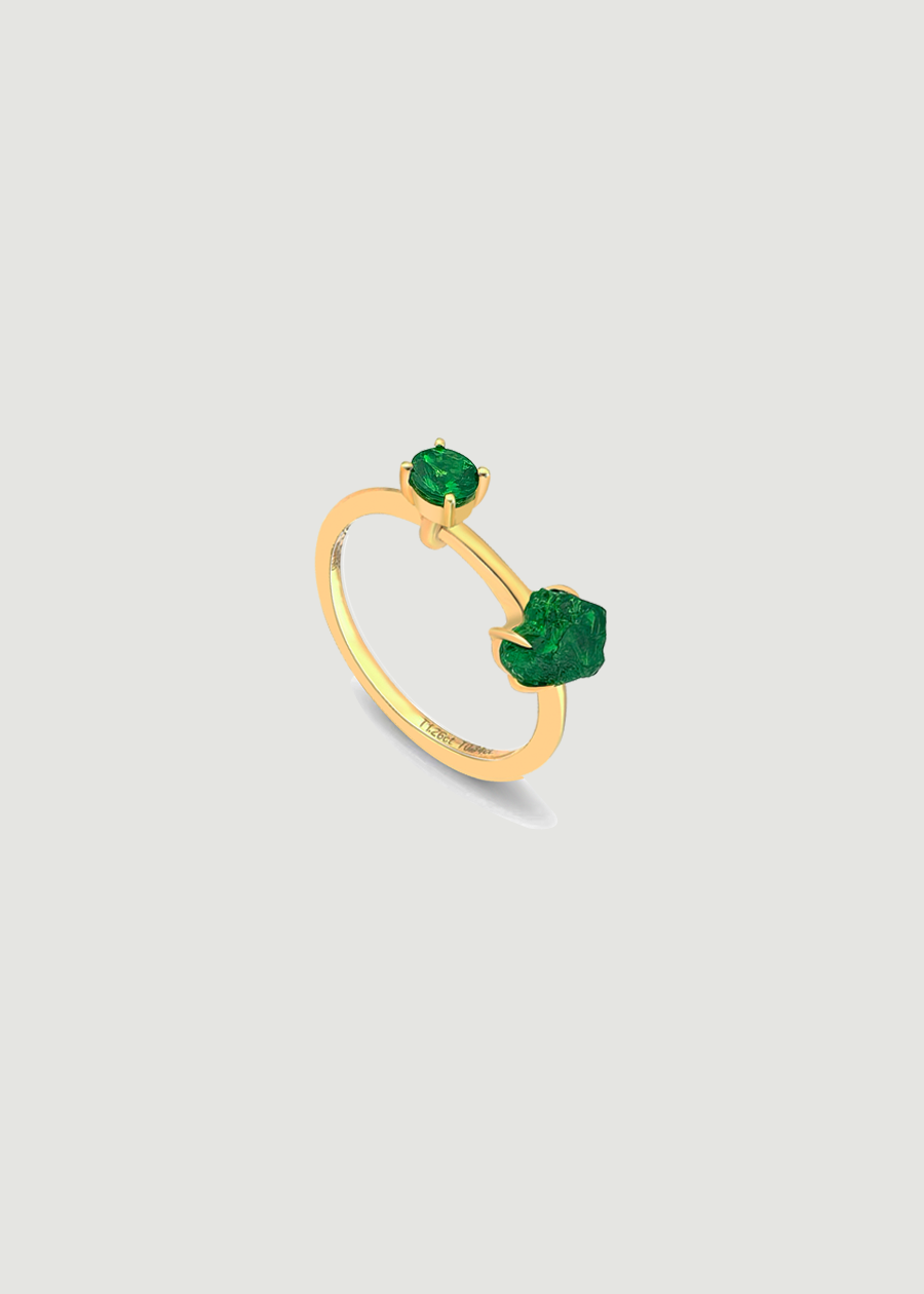 18kt Yellow Gold Tsavorite Ring
