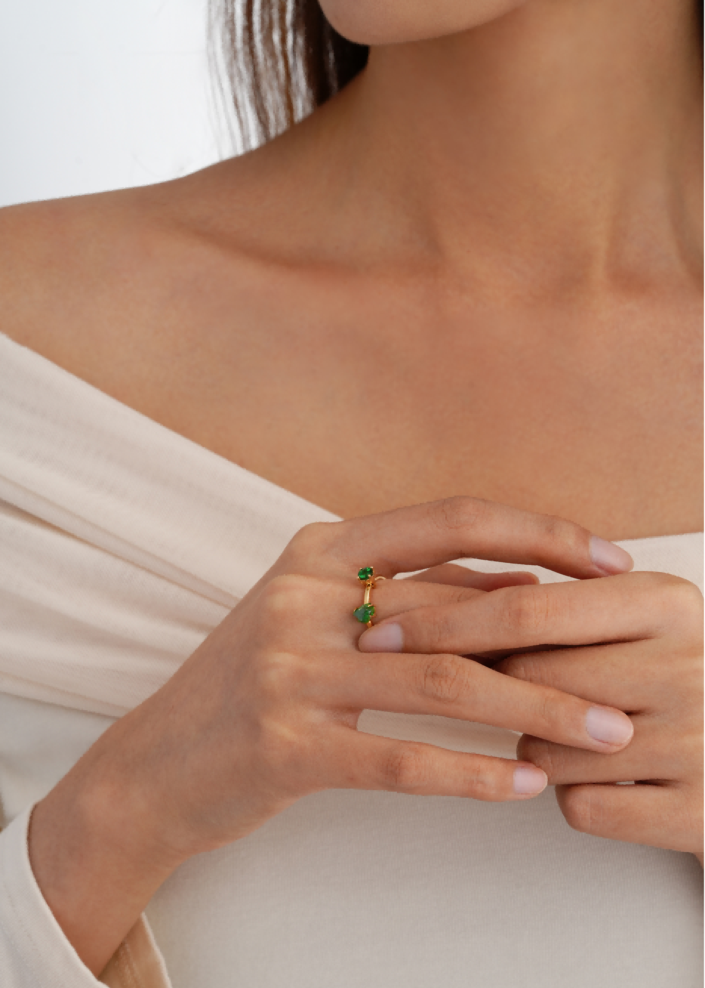 18kt Yellow Gold Tsavorite Ring