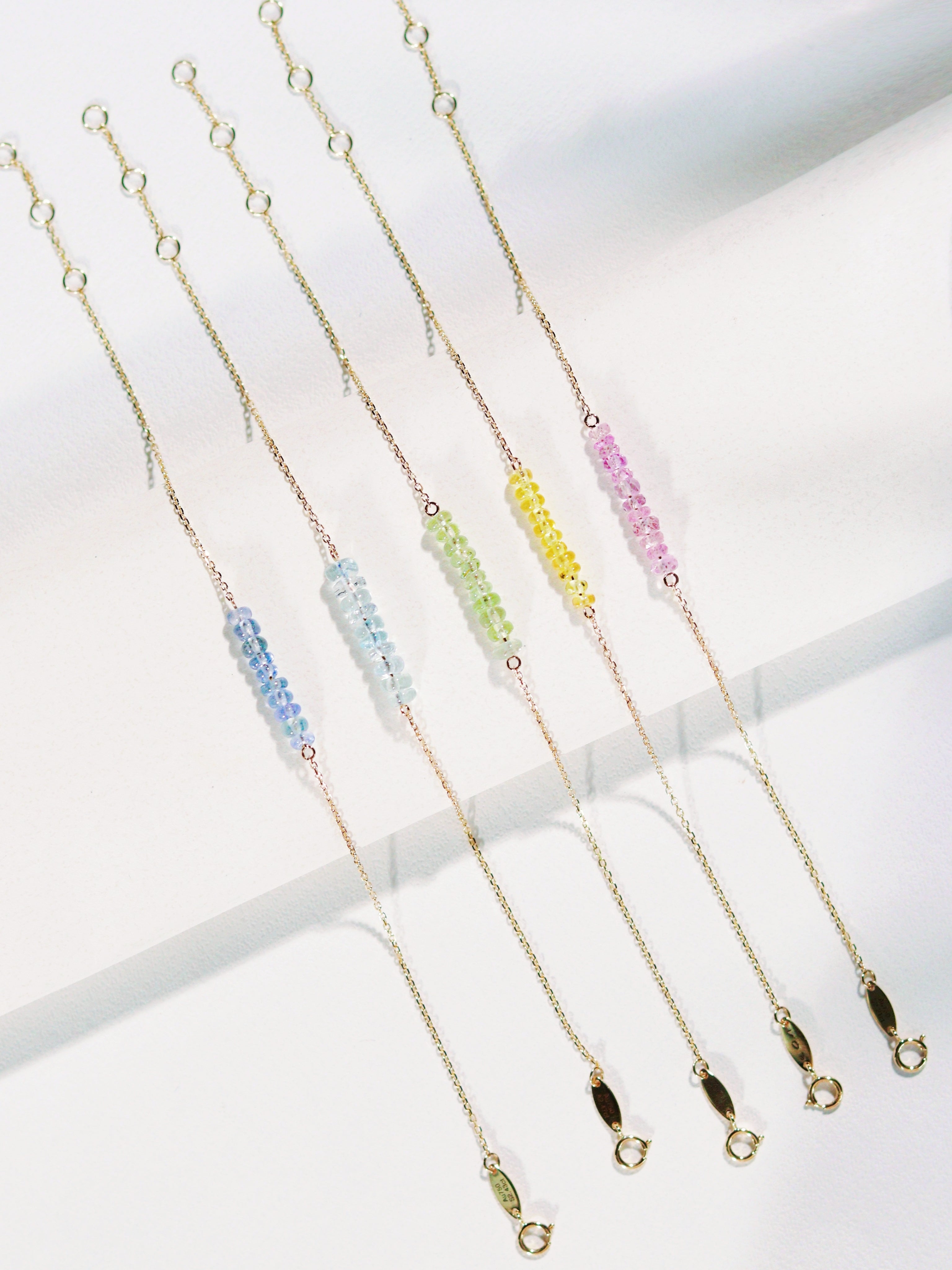 18kt Rose Gold Multicolor Stones Bracelet