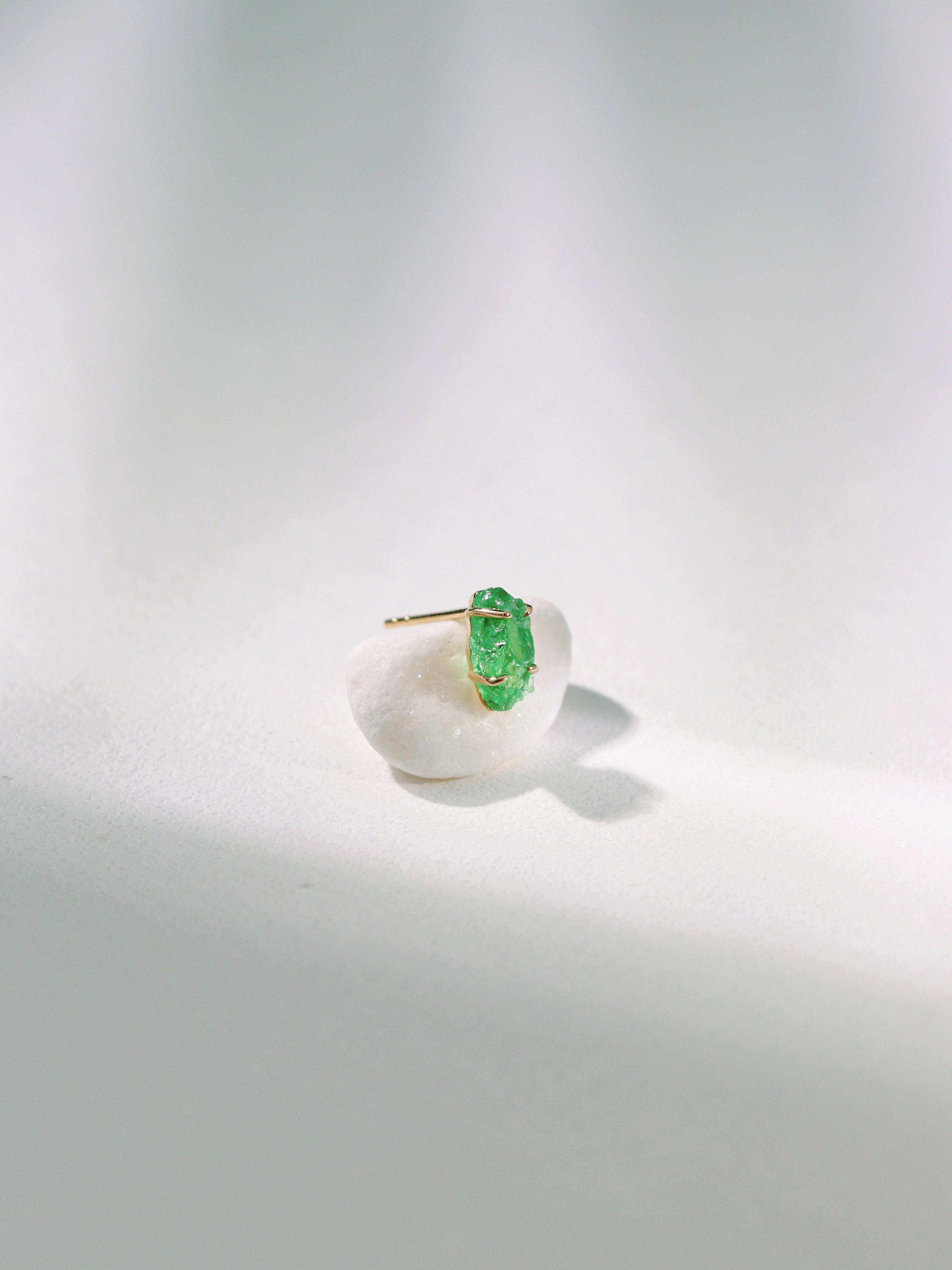 18kt Yellow Gold Tsavorite Stud Earrings