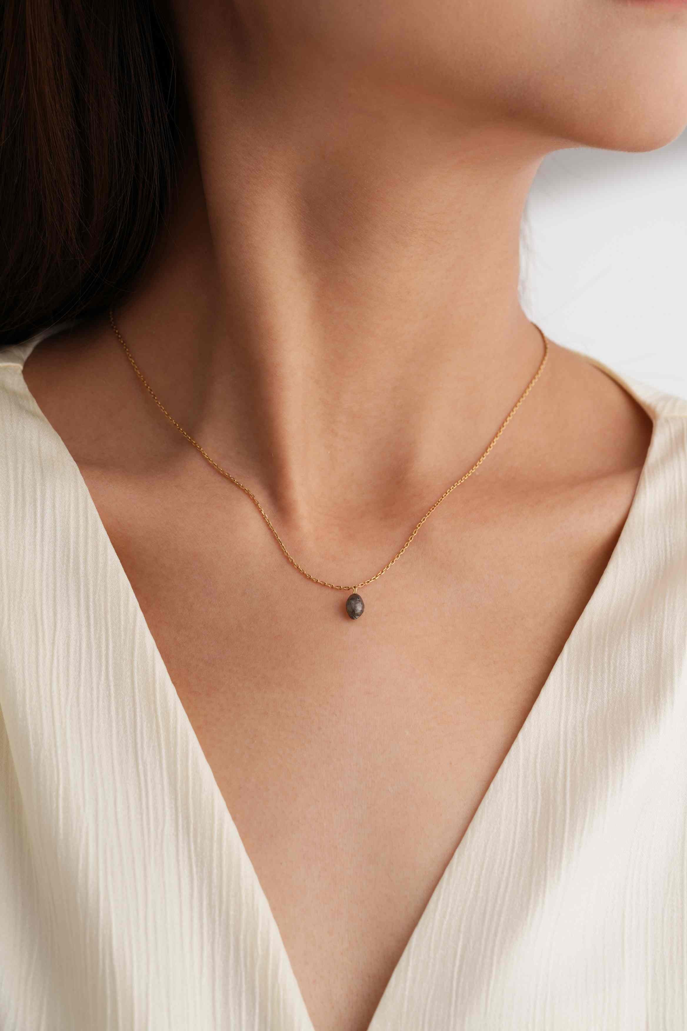 18kt Yellow Gold Diamond Necklace