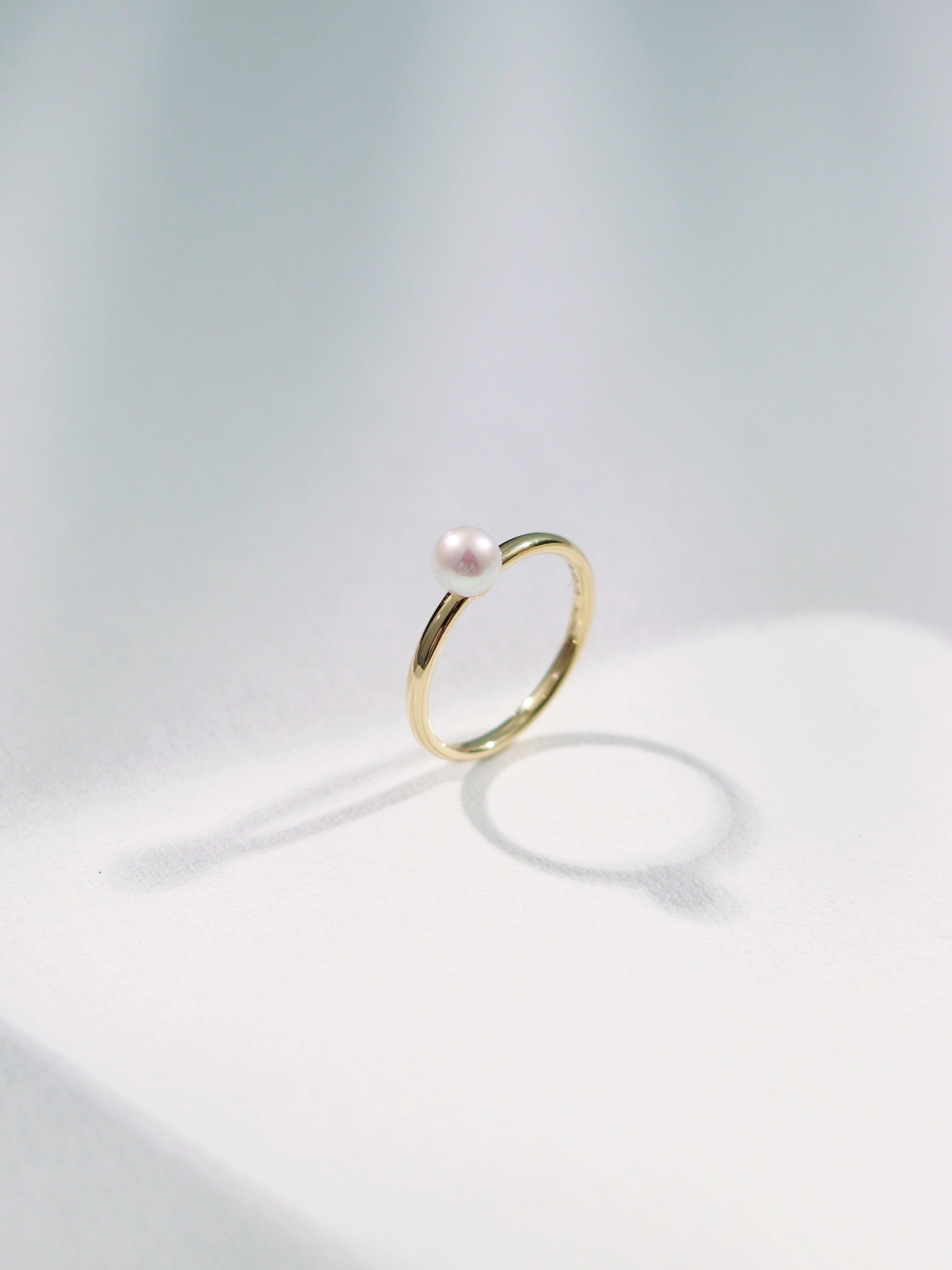 18kt Yellow Gold Pearl Ring